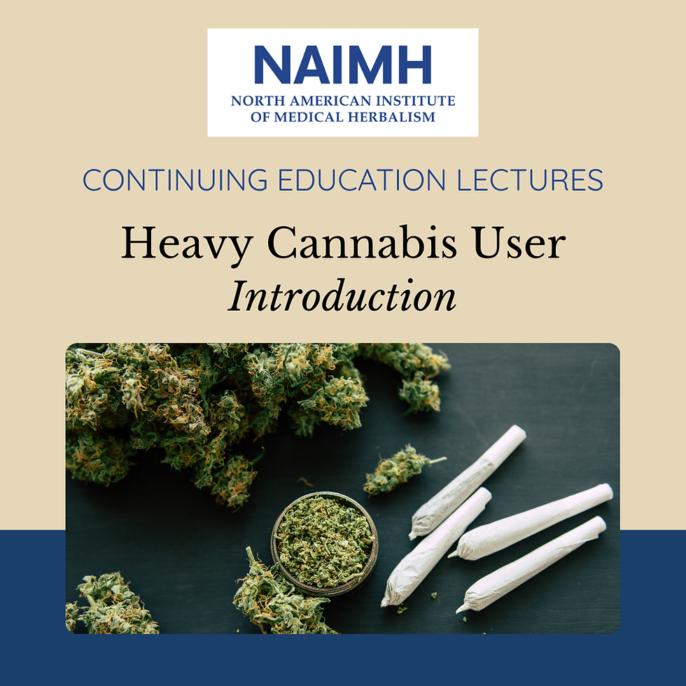 CE Lecture-Working with the Heavy Cannabis User Intro