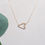 Thumbnail: Delicate gold heart necklace