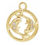 Thumbnail: Gold Pisces zodiac charm pendant