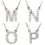 Thumbnail: Diamond initial necklaces: M, N, O, P