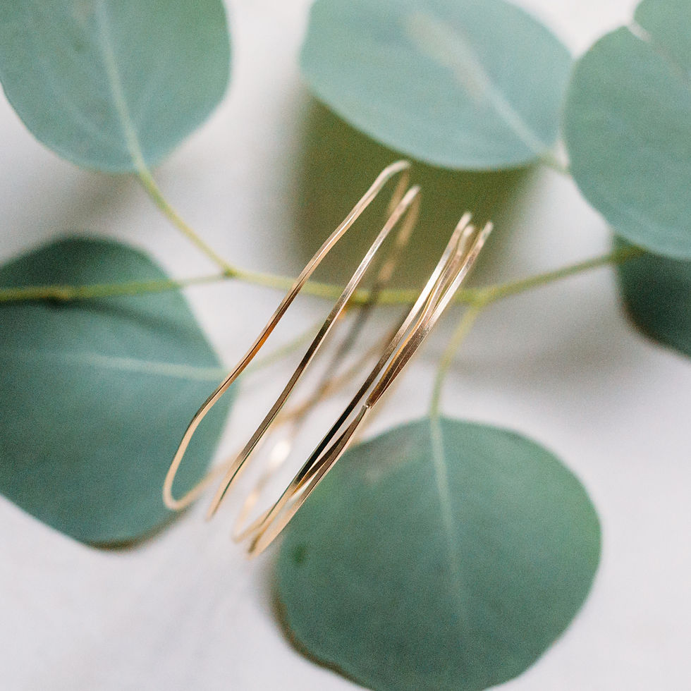 Gold-filled and sterling silver springy bracelet