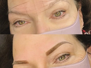 Natural Powder Brows transformation by Body and Brows by Ana in Yardley, PA