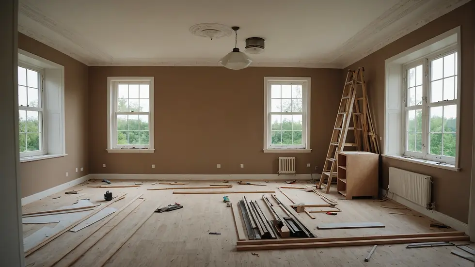 Home renovation work in progress
