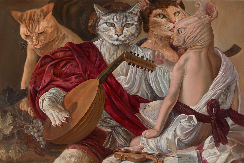 《音乐猫》 60x90cm 布面油画 孙海晋2022年.jpg