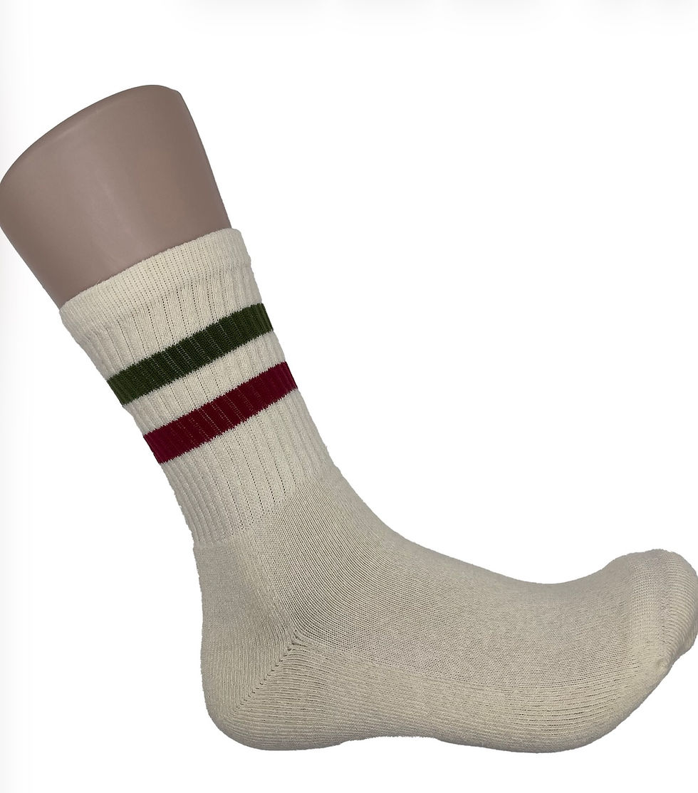 Thumbnail: B1919 Banana Double Line Socks (Super Dry and Deodorizing Effect)