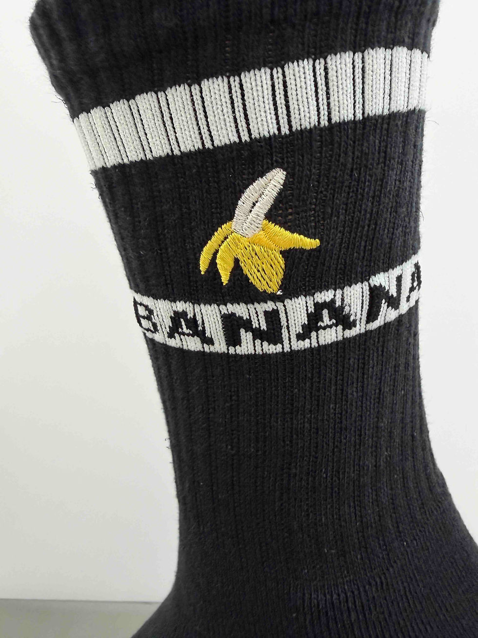Thumbnail: B7217 Banana Socks Black (Super Dry and Deodorizing Effect)
