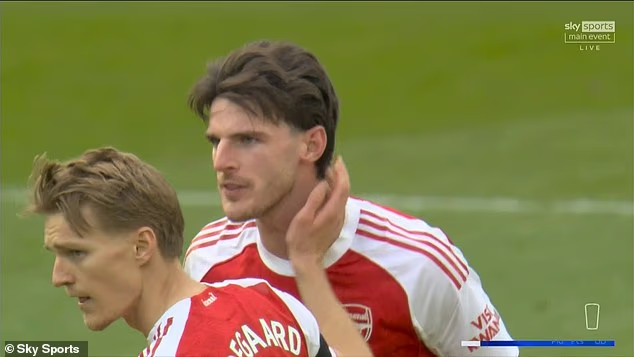 Declan Rice issued a defiant message to team-mate Martin Odegaard after Arsenal's defeat