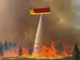 Feux de forêt : ce drone français pourrait larguer 1 200 litres d’eau sans pilote à bord