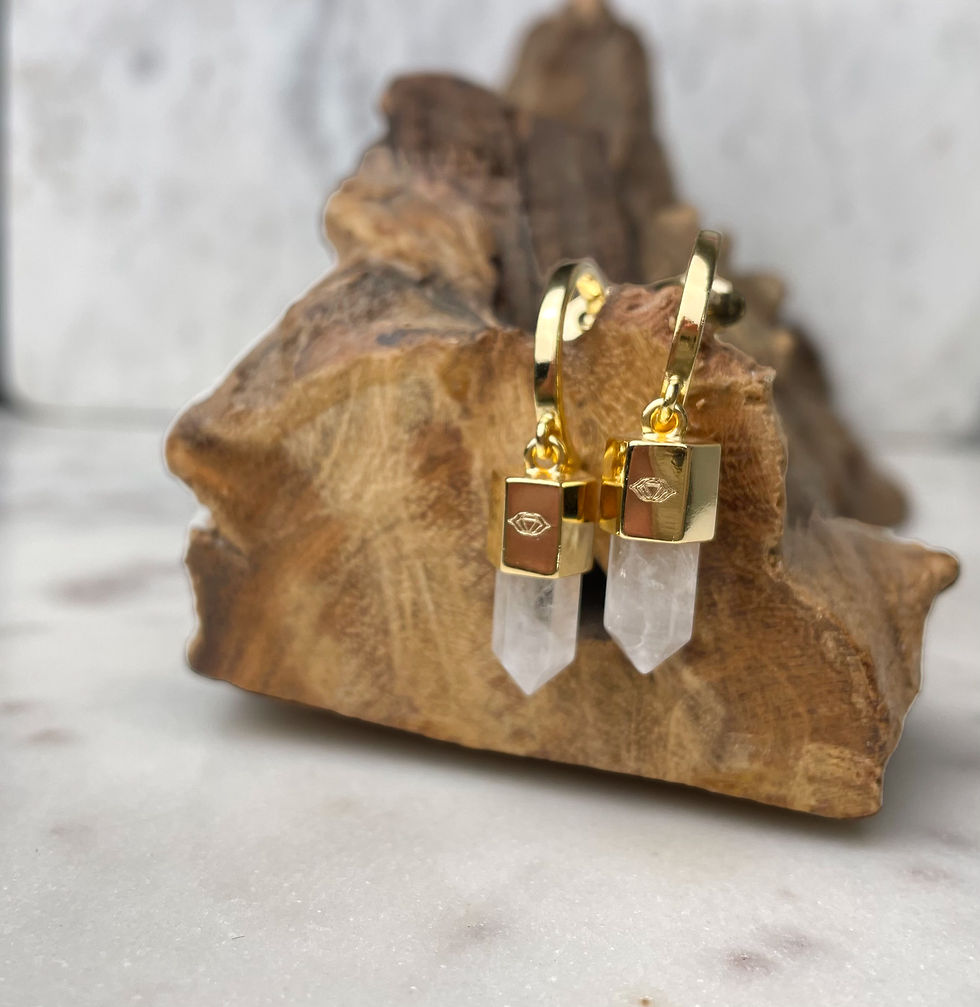 Ajna earrings Clear quartz