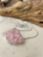 Thumbnail: Elevation necklace Rose Quartz