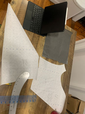 Pattern Pieces for Thorn Finale