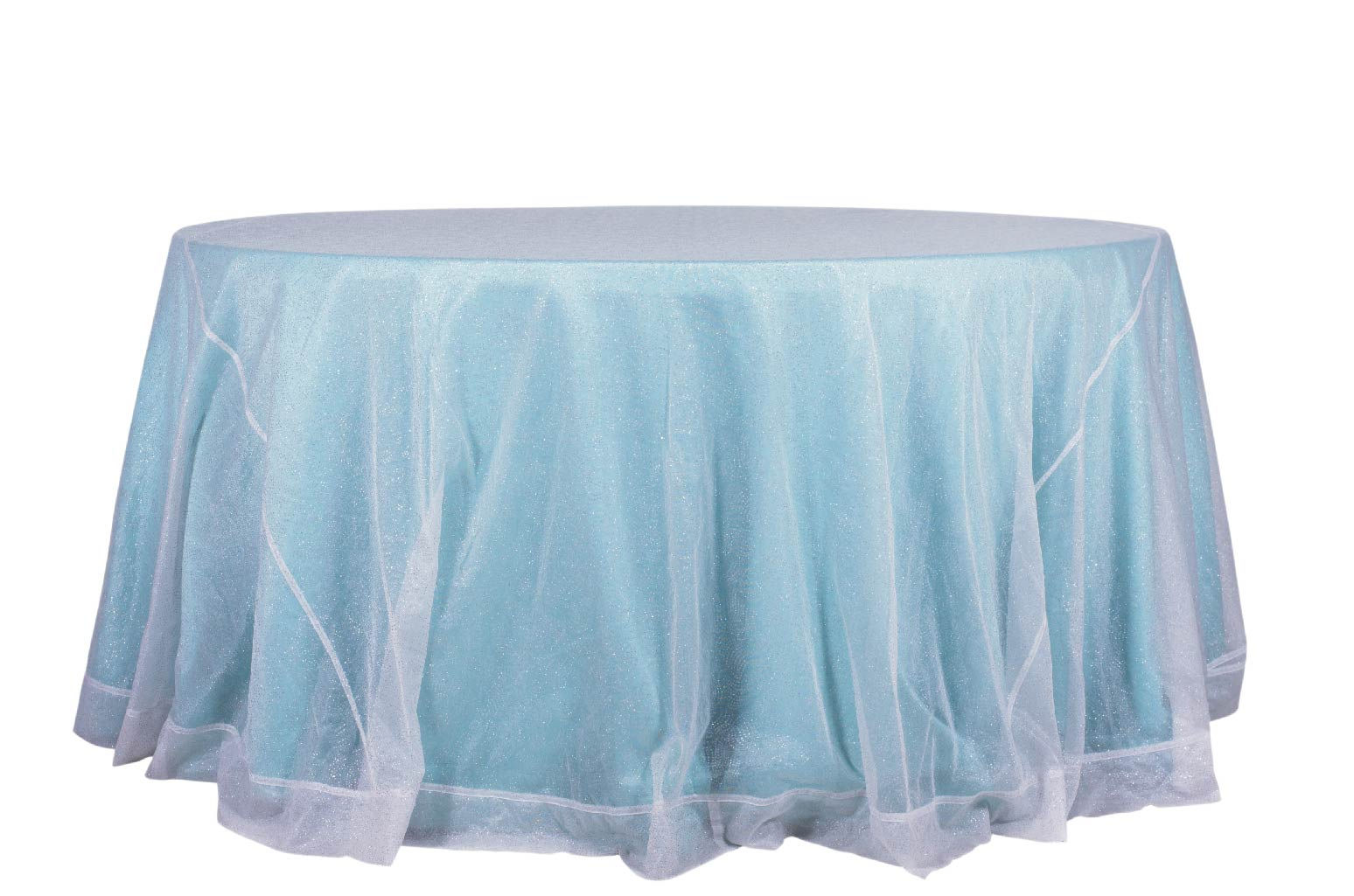 Tope 120'' Visillo Blanco Punto Gris #2427