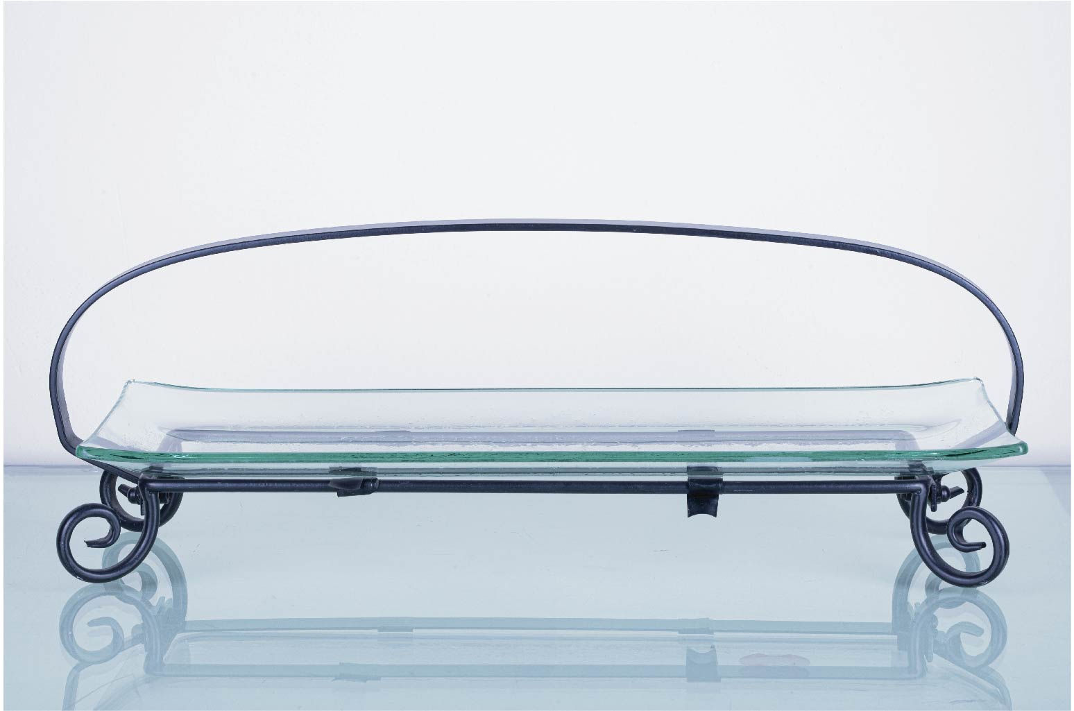 Fuente Cristal Metal 50.5x17cm. #2477