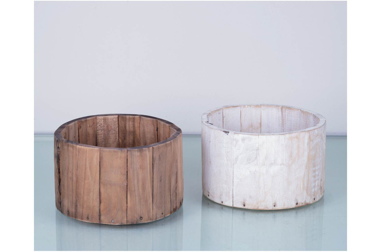 Base Floral Rústica Marrón #1411, Blanca #1412