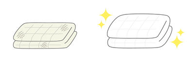タオルのイラスト