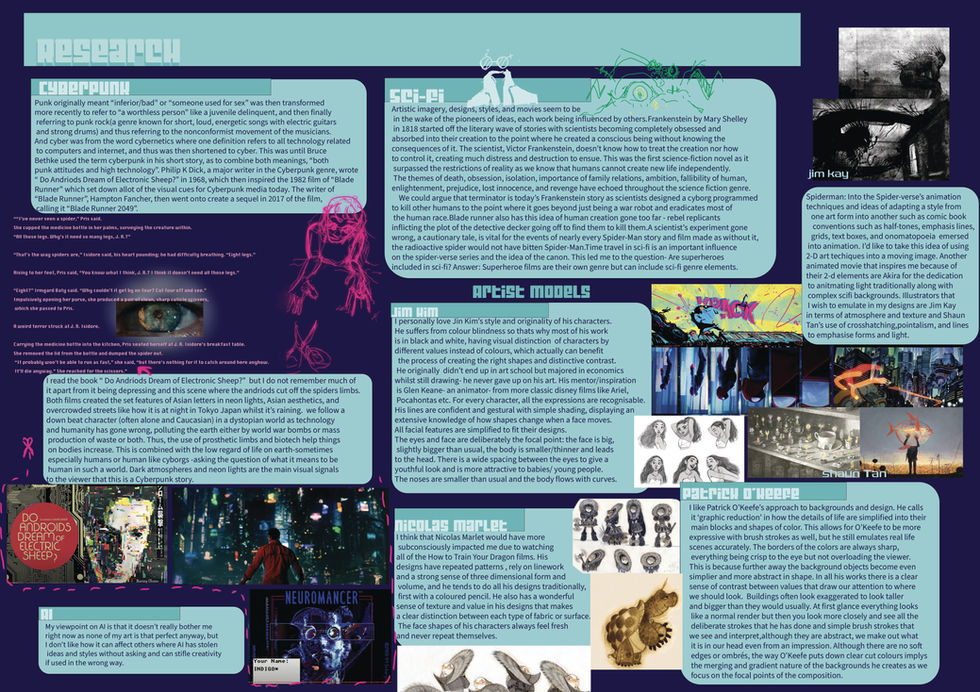 Infographic about design choices