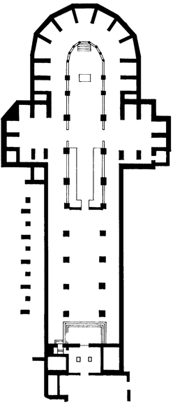 plan abbatiale de Pontigny