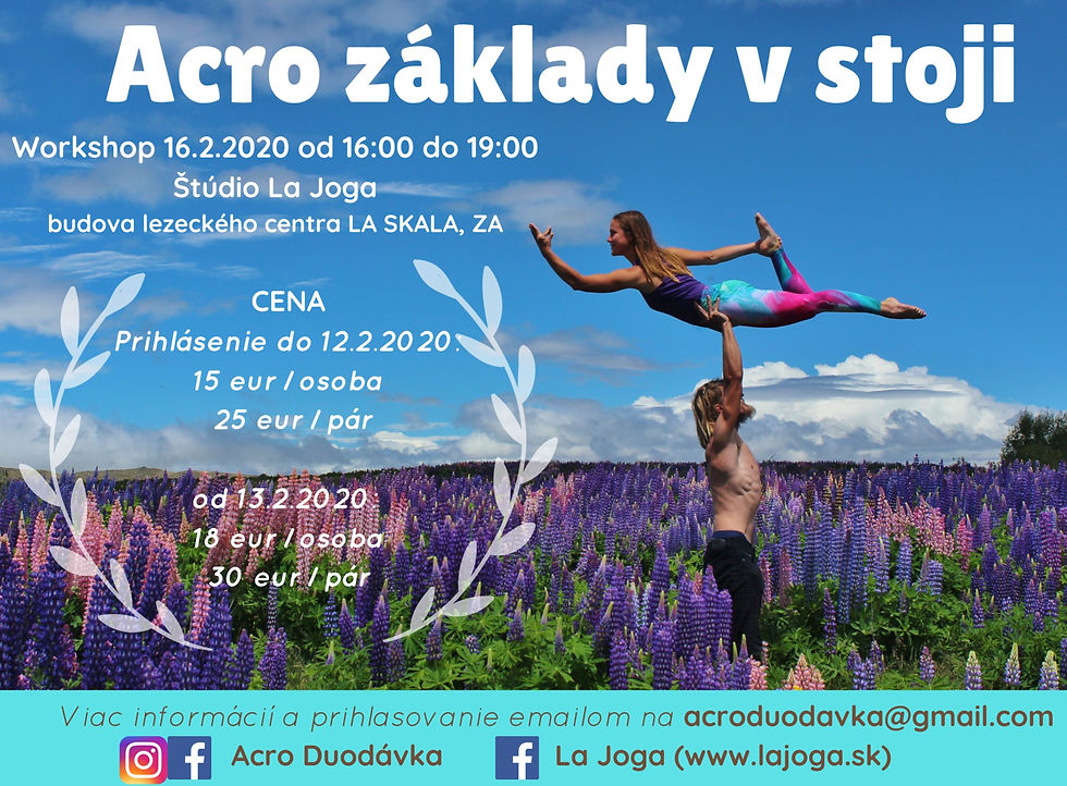 Acro základy v stoji Workshop