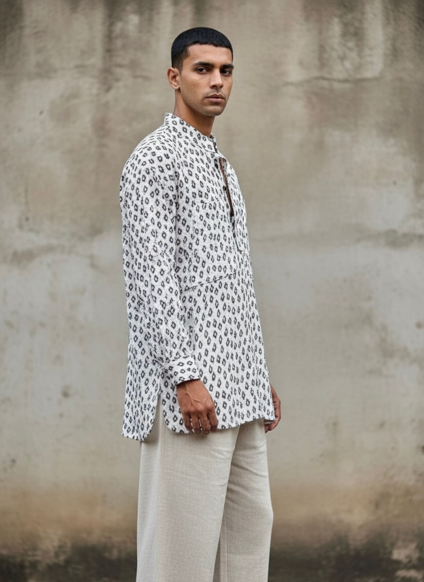 Thumbnail: Ikat Kurta Shirt