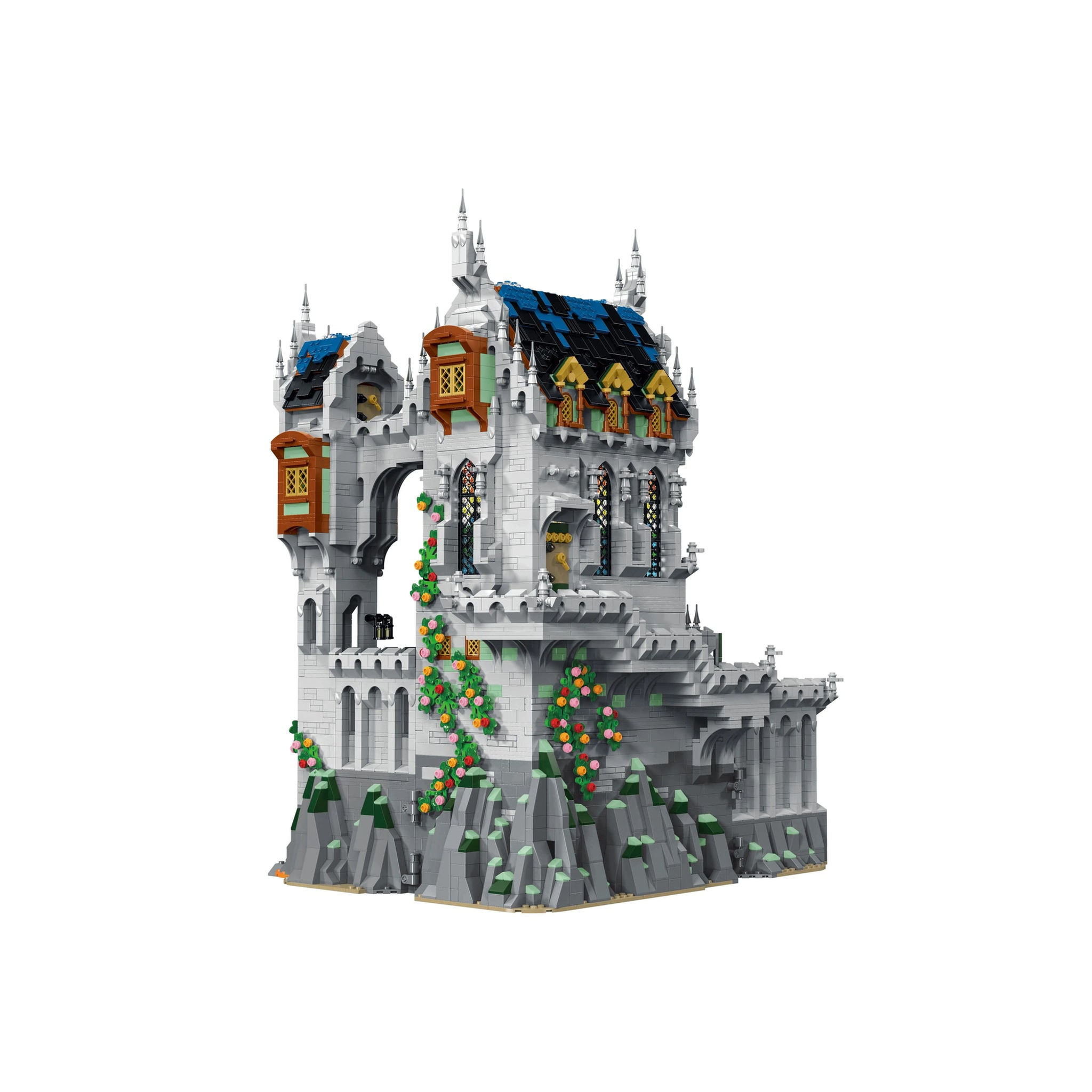 Mittelalterliche Klemmbaustein-Burg | 8603 Klemmbausteine | Mork 33010