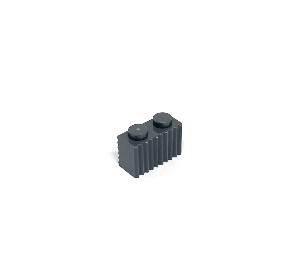 Miniaturbild: 100 x Stein 1x2 mod. mit Rillen | 2877