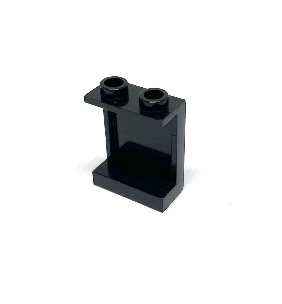 Miniaturbild: Panel 1 x 2 x 2 with Side Supports - Hollow Studs | 50 x Klemmbaustein | 87552