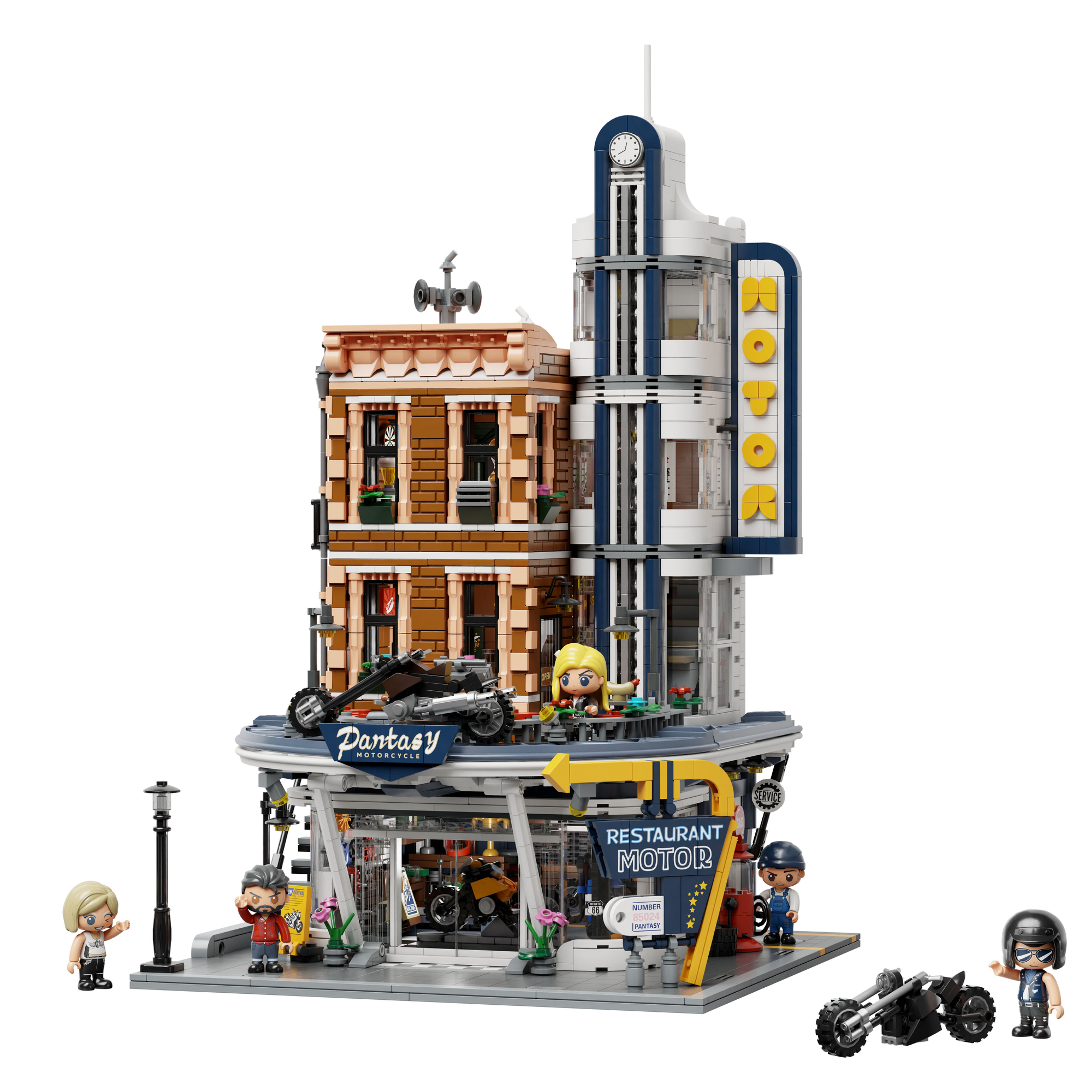 Ein Bild des Klemmbaustein Restaurant-Sets von Pantasy