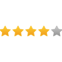 Image representing 4 out of 5 star review based on customer feedback