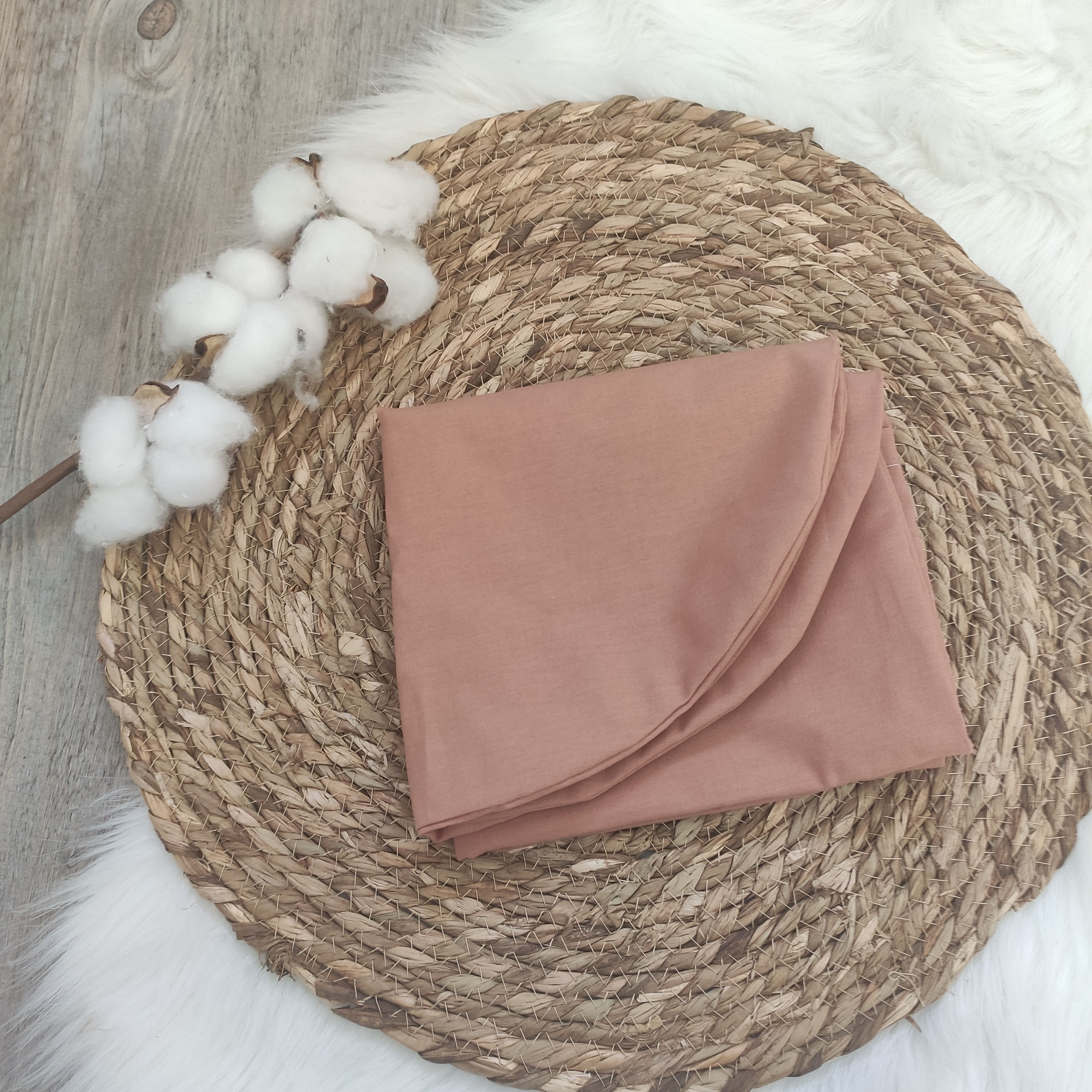 Housse en coton Bio rouille