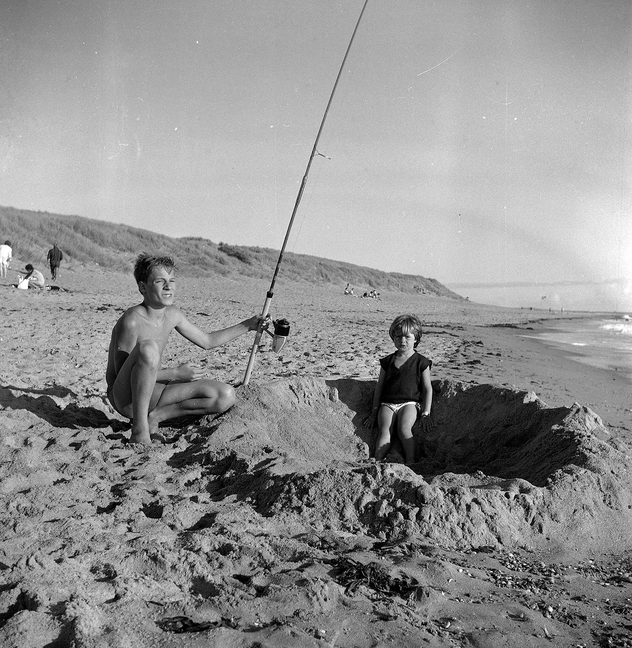 Plage des Sables d'Olonne années 60