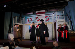 Reporters & passengers