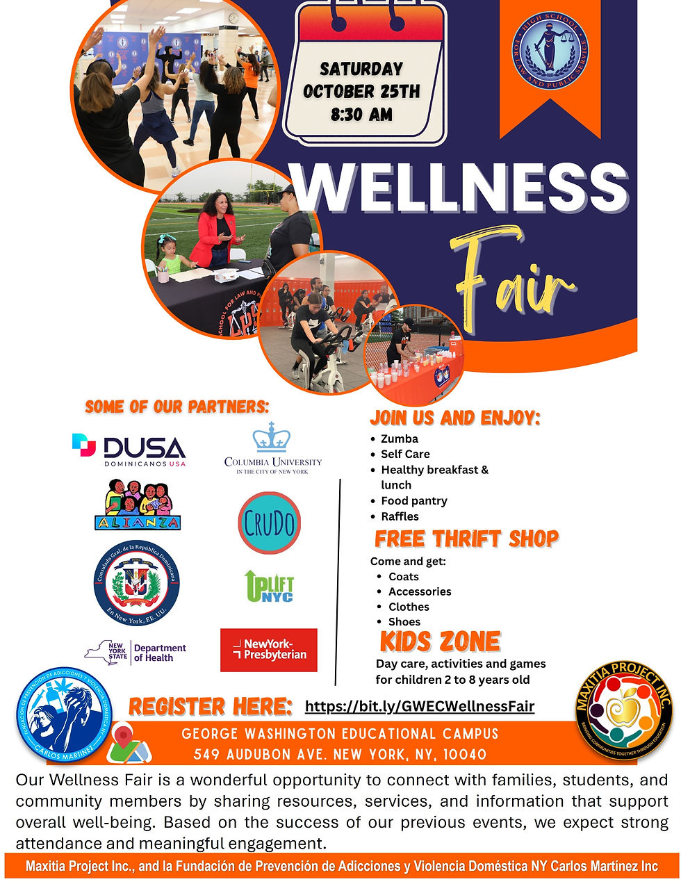 High School for Law and Public Service Wellness Fair