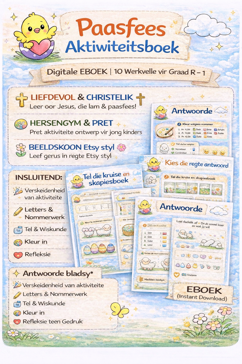 Christian Easter Activity eBook (Gr R-1) Afrikaans