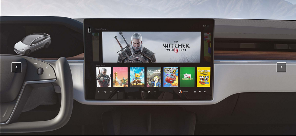 Tesla Model X Infotainment System
