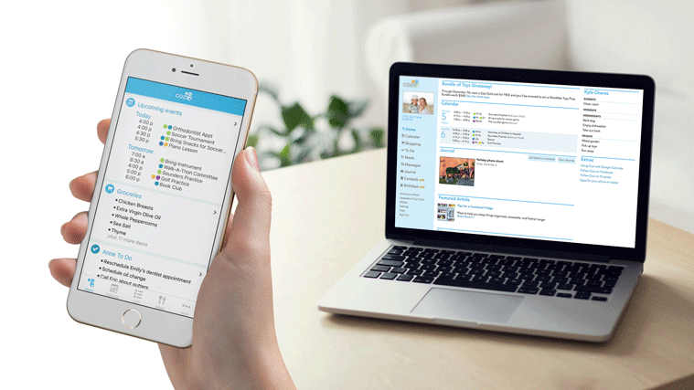cozi app web and mobile
