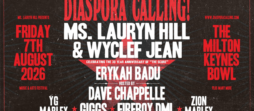 Ms. Lauryn Hill’s Diaspora Calling completes UK line-up with Erykah Badu, Giggs and Fireboy DML