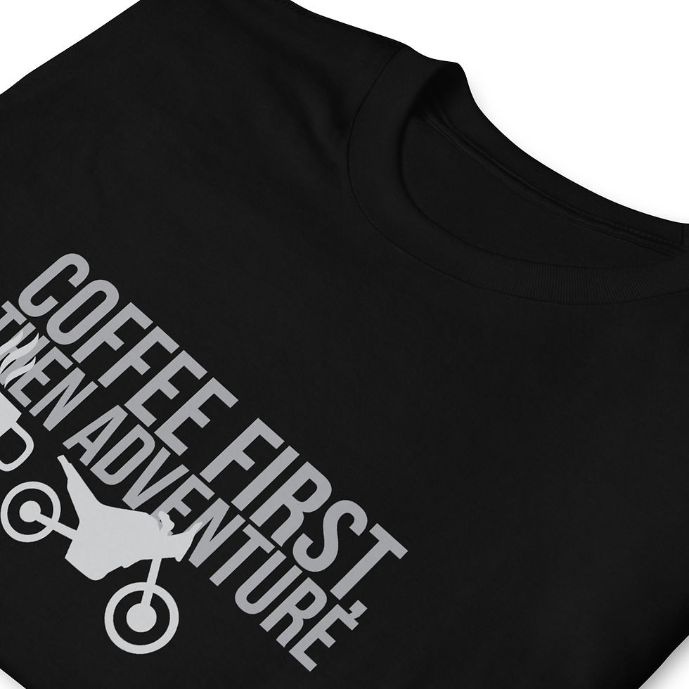 Thumbnail: First Coffee, Then Adventure Short-Sleeve Unisex T-Shirt