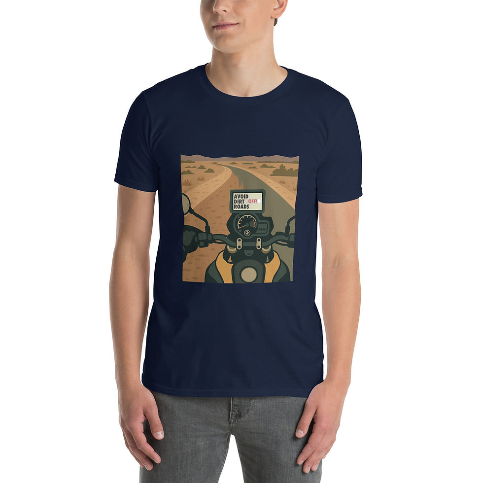 Thumbnail: Avoid Dirt Roads? Switch Off Adventure Riding Unisex T-Shirt