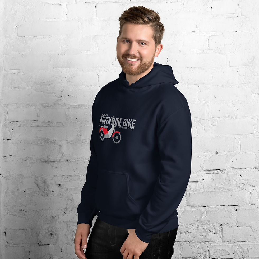 Thumbnail: Any Bike is an Adventure Bike Adventure Riding Unisex Hoodie