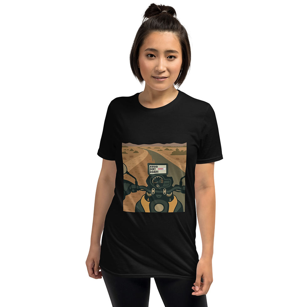 Thumbnail: Avoid Dirt Roads? Switch Off Adventure Riding Unisex T-Shirt