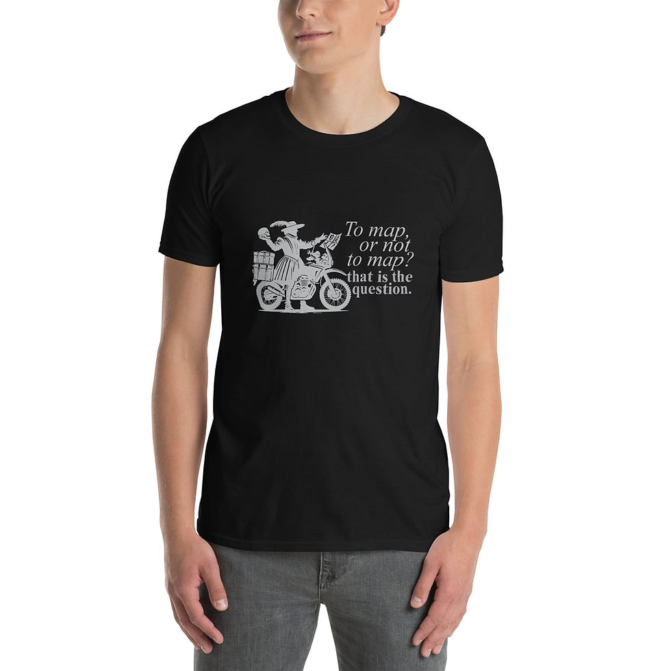 Thumbnail: To Map or Not to Map Adventure Riding Unisex T-Shirt