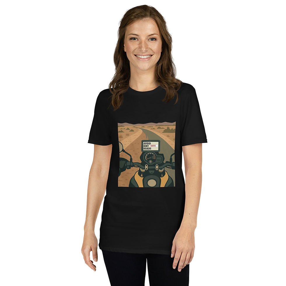Thumbnail: Avoid Dirt Roads? Switch Off Adventure Riding Unisex T-Shirt