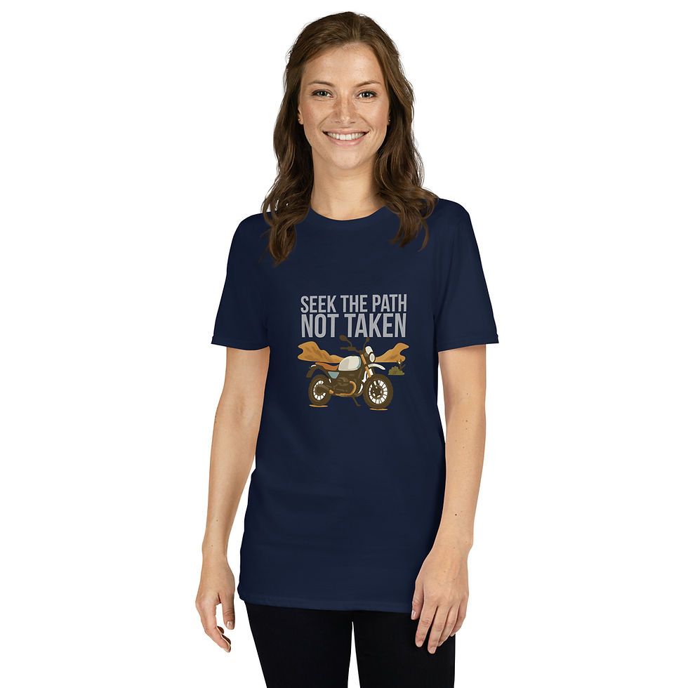 Thumbnail: Seek the Path Not Taken Adventure Riding T-Shirt
