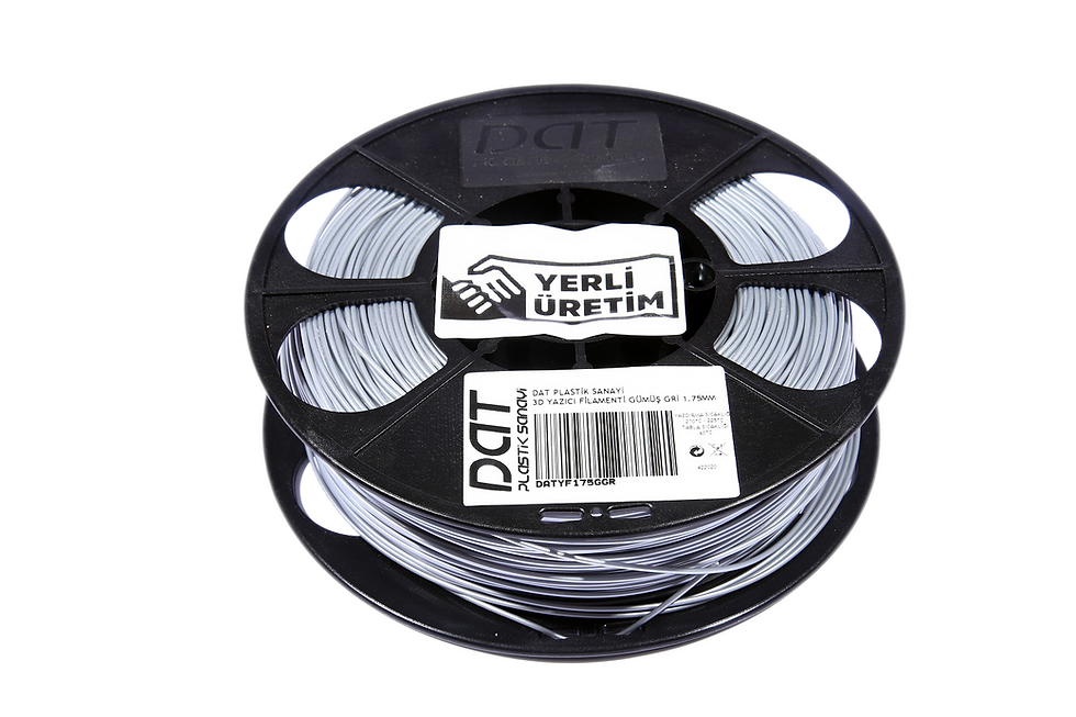 Küçük resim: PLA 3D Filament - Gümüş Gri 1.75MM