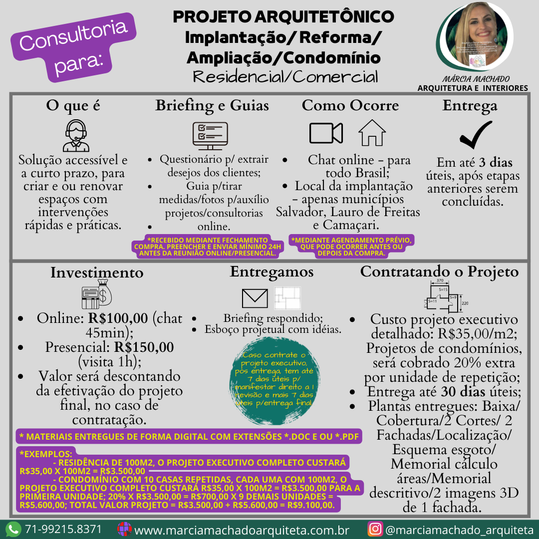 CONSULTORIA PROJETO ARQUITETÔNICO