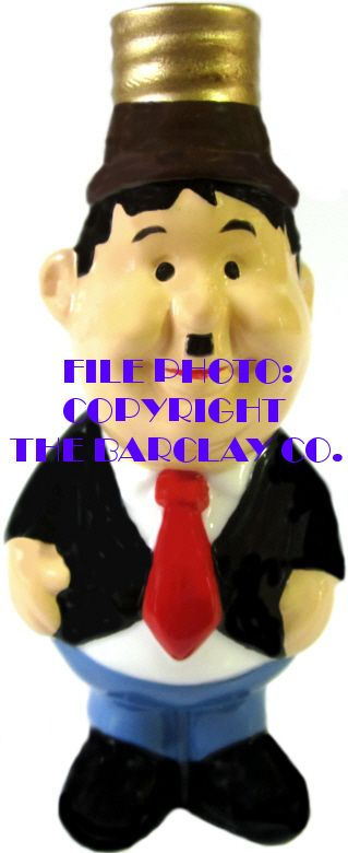 #BC-045 - Laurel & Hardy "Milk Glass" Bulb Cover - Oliver Hardy