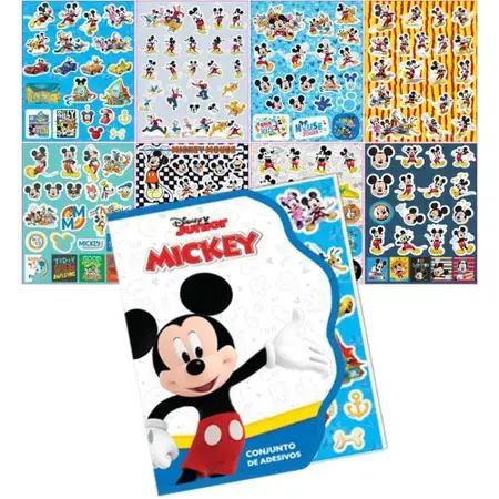 Adesivos Decorados Mickey 8 Cartelas - VMP