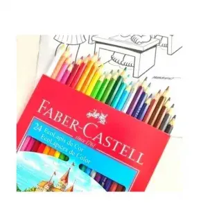 Miniatura: Lápis de Cor (Sextavado) Ecolápis 24 Cores - Faber-Castell