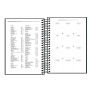 Miniatura: Agenda 2025 Napoli Capa Dura Espiral 176 fls. Preta 129 mm x 187 mm - Tilibra