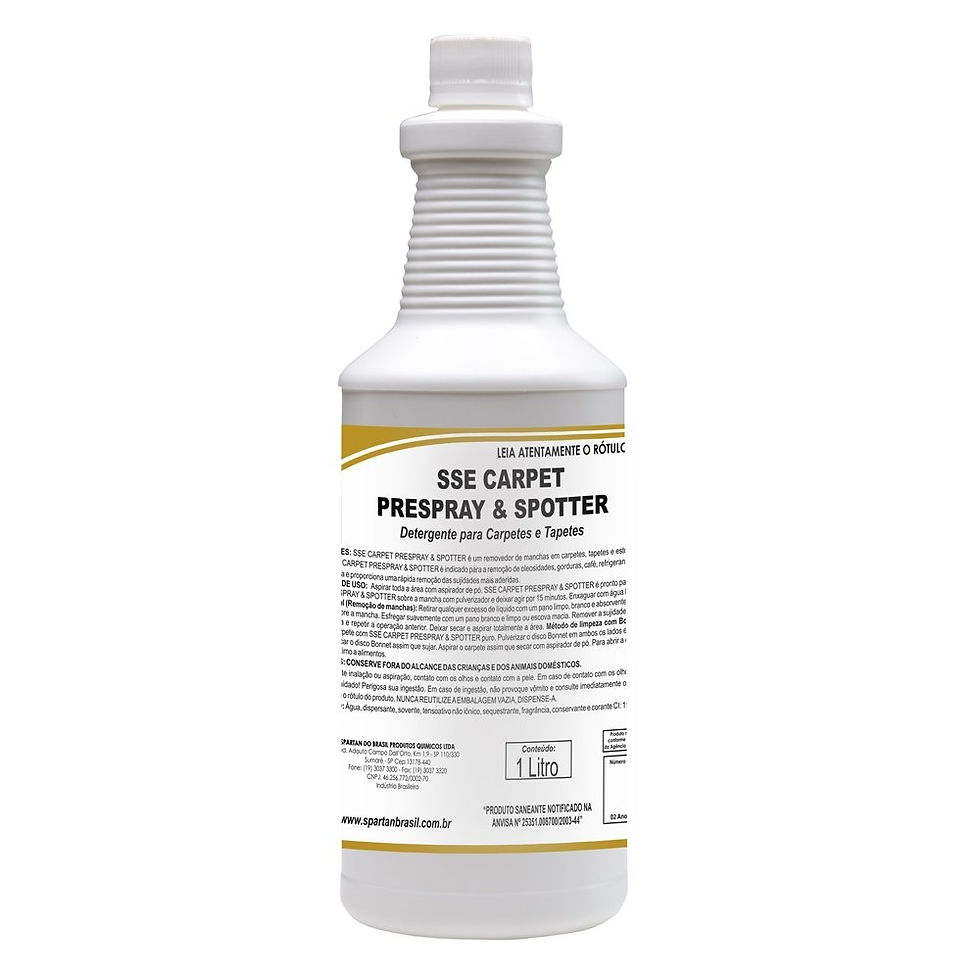 SSE Carpet Prespray Spotter Spartan Removedor De Manchas 1l - Spartan